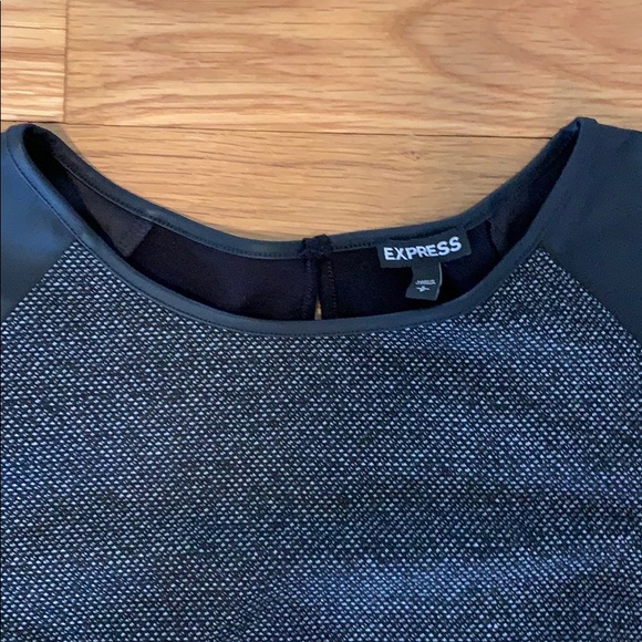 Express leather sleeved shirt - Picture 2 of 3